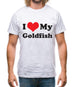 I Love My Goldfish Mens T-Shirt