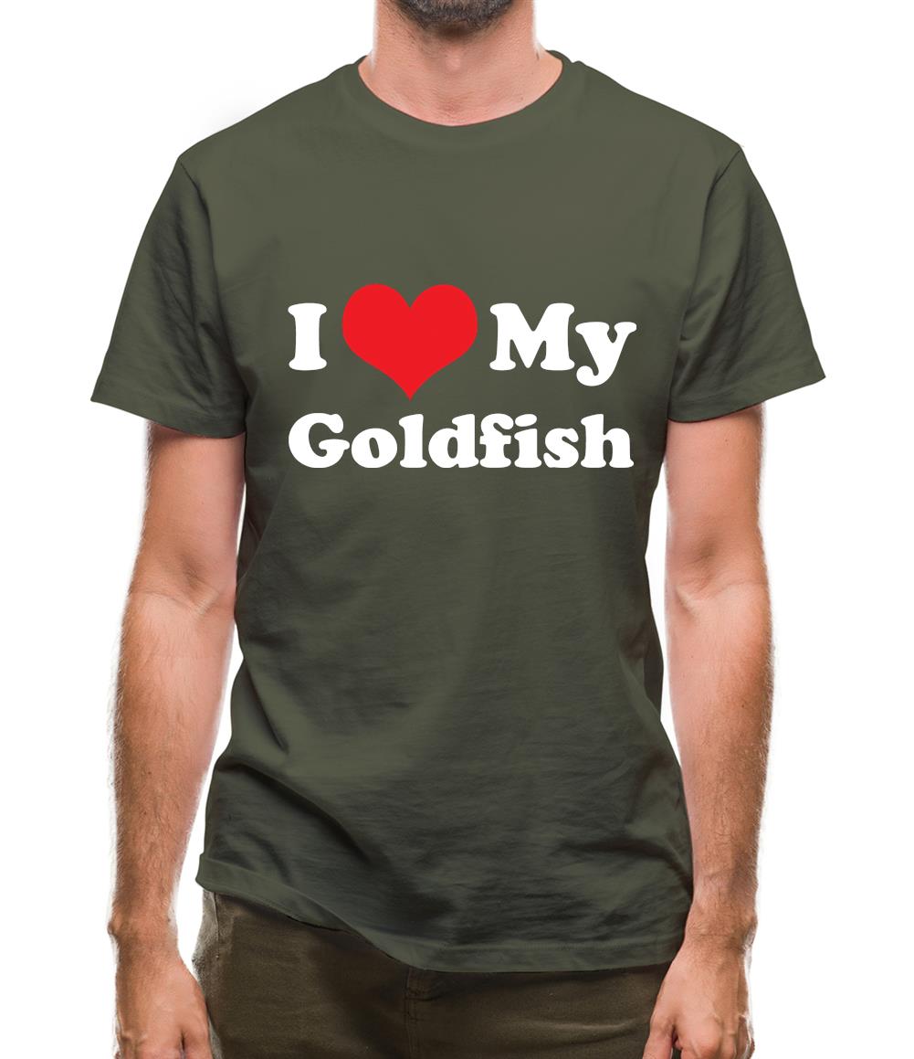 I Love My Goldfish Mens T-Shirt