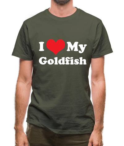 I Love My Goldfish Mens T-Shirt