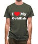 I Love My Goldfish Mens T-Shirt