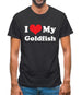 I Love My Goldfish Mens T-Shirt