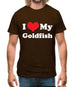 I Love My Goldfish Mens T-Shirt