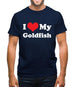 I Love My Goldfish Mens T-Shirt