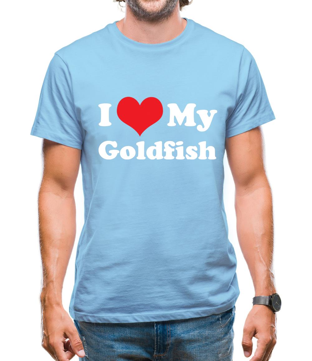 I Love My Goldfish Mens T-Shirt