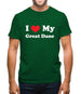 I Love My Great Dane Mens T-Shirt