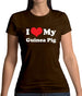 I Love My Guinea Pig Womens T-Shirt