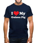 I Love My Guinea Pig Mens T-Shirt