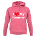 I Love My Hamster unisex hoodie