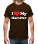 I Love My Hamster Mens T-Shirt