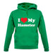 I Love My Hamster unisex hoodie