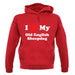 I Love My Old English Sheepdog unisex hoodie