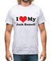 I Love My Jack Russell Mens T-Shirt