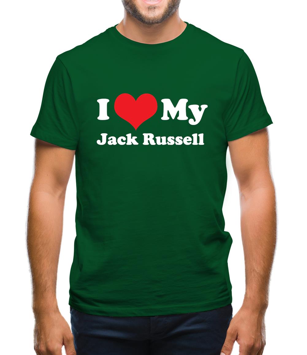 I Love My Jack Russell Mens T-Shirt