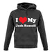 I Love My Jack Russell unisex hoodie