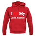 I Love My Jack Russell unisex hoodie
