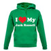 I Love My Jack Russell unisex hoodie