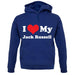 I Love My Jack Russell unisex hoodie