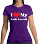 I Love My Jack Russell Womens T-Shirt