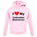 I Love My Labrador Retriever unisex hoodie