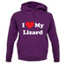 I Love My Lizard unisex hoodie