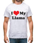 I Love My Llama Mens T-Shirt