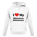 I Love My Miniature Schnauzer unisex hoodie