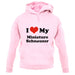 I Love My Miniature Schnauzer unisex hoodie