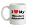 I Love My Miniature Schnauzer Ceramic Mug