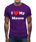 I Love My Mouse Mens T-Shirt