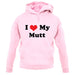 I Love My Mutt unisex hoodie