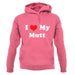 I Love My Mutt unisex hoodie