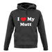 I Love My Mutt unisex hoodie