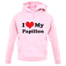 I Love My Papillon unisex hoodie