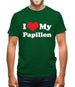 I Love My Papillon Mens T-Shirt