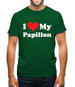 I Love My Papillon Mens T-Shirt