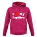 I Love My Papillon unisex hoodie