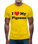 I Love My Pigeons Mens T-Shirt