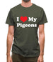 I Love My Pigeons Mens T-Shirt