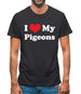 I Love My Pigeons Mens T-Shirt