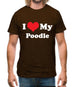 I Love My Poodle Mens T-Shirt