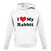 I Love My Rabbit unisex hoodie