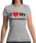 I Love My Rottweiler Womens T-Shirt