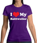 I Love My Rottweiler Womens T-Shirt