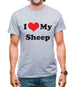 I Love My Sheep Mens T-Shirt