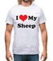 I Love My Sheep Mens T-Shirt