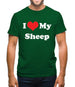 I Love My Sheep Mens T-Shirt