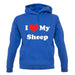 I Love My Sheep unisex hoodie