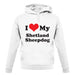 I Love My Shetland Sheepdog unisex hoodie