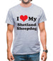 I Love My Shetland Sheepdog Mens T-Shirt