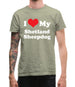 I Love My Shetland Sheepdog Mens T-Shirt